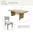 thumbnail image 8 of details by Becki Owens Dahlia 7-Piece Dining Set with Table and Six Chairs, 8 of 10