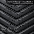 thumbnail image 6 of CarPass Premium Faux Leather 3D Foam Seat Cover-2 Pack, 6 of 7