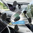 thumbnail image 2 of iHome 15W Magnetic Wireless Charging Car Mount 8pc Kit with Retractable Cable, 2 of 7