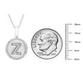 thumbnail image 5 of Diamond Initial Pendant Necklace in Sterling Silver, 5 of 5