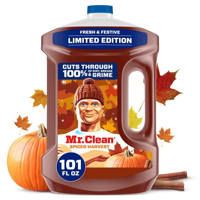 Mr. Clean Multi-Surface Cleaner Limited Edition Fall Scent, Spiced Harvest, 101 fl. oz.