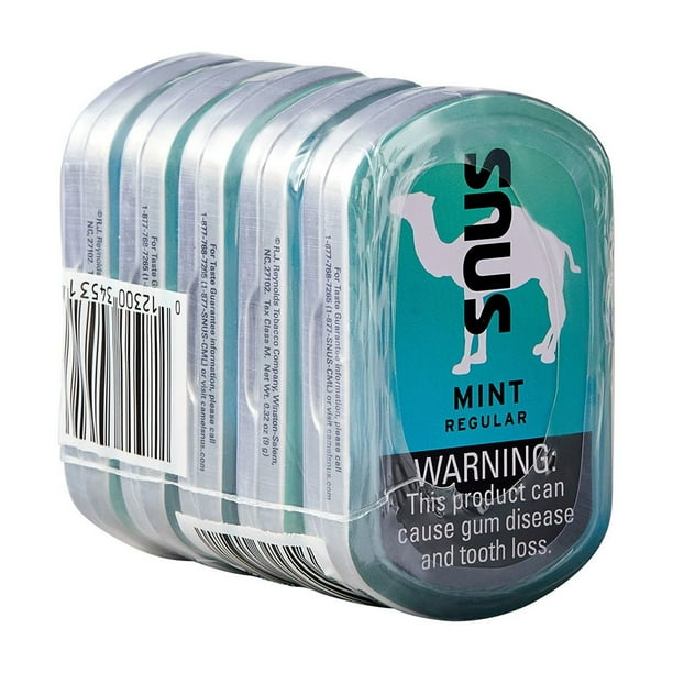 camel blue tobacco pouch Camel Snus Mint Tobacco Pouch, 0.32 oz., 5 pk