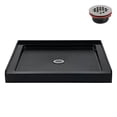 thumbnail image 4 of Streamline 36 in. x 36 in. Alcove Acrylic Shower Base With Center Drain, Drain Included Assorted Colors, 4 of 17