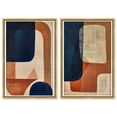 thumbnail image 2 of Blue and Cream Set Midcentury Abstract Canvas Print by Oliver Gal Prints, 2 of 4