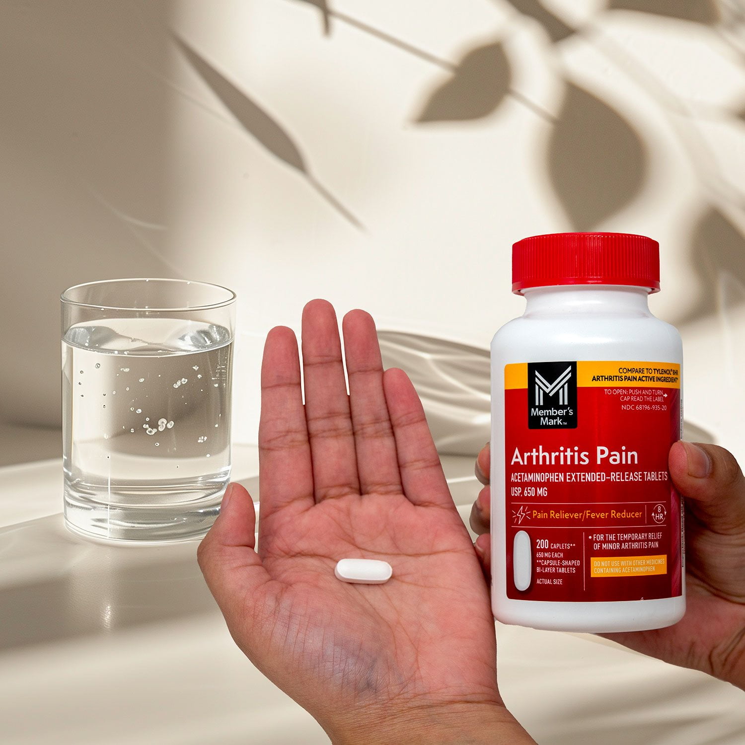Member's Mark Arthritis Pain Extended Release Tablets, 650 mg Acetaminophen,  200 ct./pk., 2 pk. - Samsclub.com, image size:1500x1500