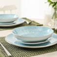 thumbnail image 4 of Christian Siriano Onyx 24-Piece Porcelain with Gold Rim Dinnerware Set, 4 of 7