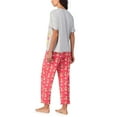thumbnail image 4 of Character Women's Short Sleeve and Pant Pajama Set, 4 of 7
