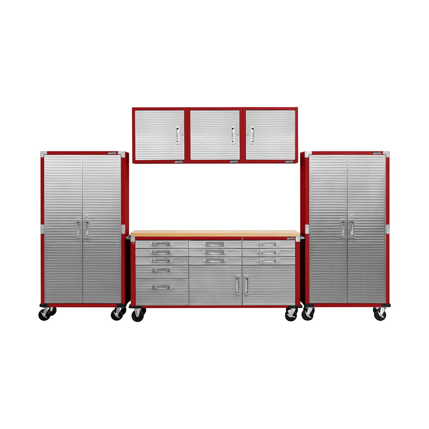 Seville Classics UltraHD 6-Piece Steel Garage Cabinet Storage Set