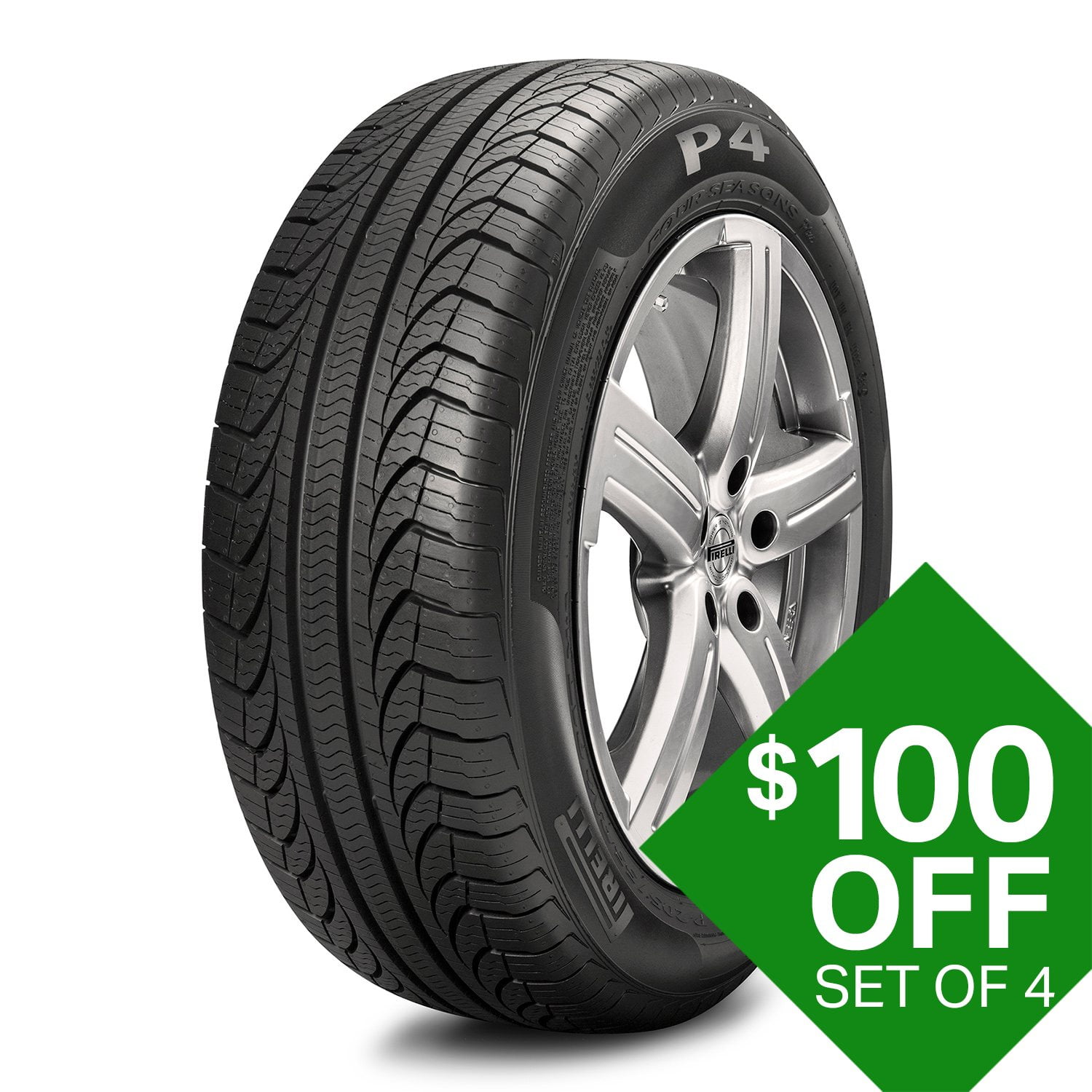 Pirelli P4 Four Season Plus - 205⁄60R16 92H Tire - Pirelli P4 Four Season Plus - 205⁄60R16 92H Tire -