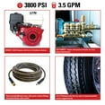 thumbnail image 4 of SIMPSON 3800 PSI at 3.5 GPM HONDA GX270 with CAT Triplex Pump Industrial Gas Powered Pressure Washer Trailer 49-State, 4 of 5