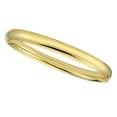 thumbnail image 2 of High Polished Hollow Bangle Bracelet in 14K Gold, 2 of 5