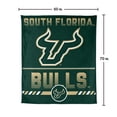 thumbnail image 7 of Logo Brands South Florida Bulls 60"x70" Super Plush Blanket, 7 of 7
