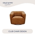 thumbnail image 6 of Cole & Rye Signature Square-Back Swivel Chair, 6 of 9