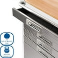 thumbnail image 5 of Seville Classics UltraHD 6-Drawer Rolling Cabinet, 28" W x 25" D x 34.5" H, 5 of 11