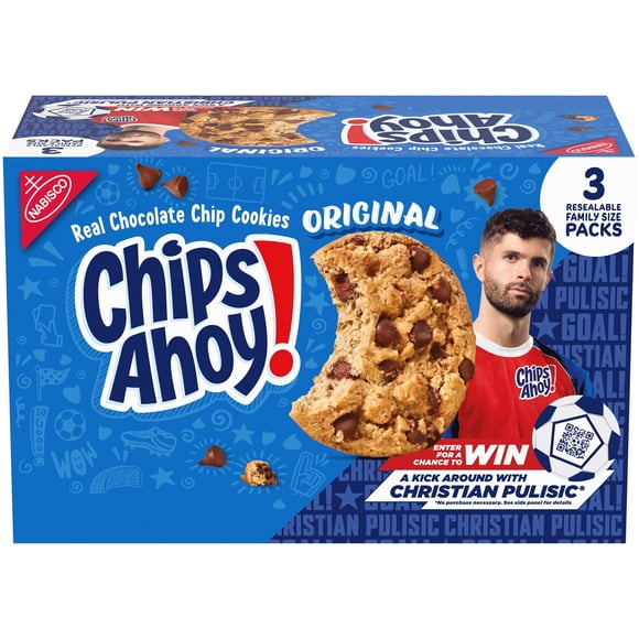 CHIPS AHOY! Chocolate Chip Cookies, Family Size, 18.2 oz., 3 pk.