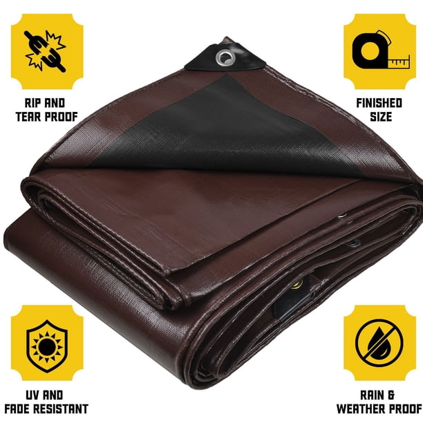 M*u様 オールドマウンテン シェラカップ 銅 Tarp to Tarp ケース Heavy Duty 16' x 20' Tarp Cover, Waterproof, UV Resistant, Rip and