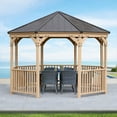 thumbnail image 2 of Yardistry 12' Meridian Octagon Gazebo, 2 of 7