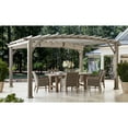 thumbnail image 2 of Member's Mark 12' x 16' Galvanized Steel Pergola Light Brown, 2 of 7