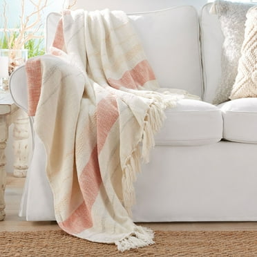 Member's Mark Woven Cotton Throw with Tassels, 60" x 70"