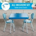 thumbnail image 2 of Lifetime 24-Inch Square Kid's Table and Chairs Set, Blue, 2 of 10