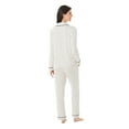 thumbnail image 3 of DreamMark Women's 2-Piece Notch Collar Pajama Set, 3 of 11