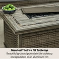 thumbnail image 2 of Member's Mark Newcastle 6-Piece Patio Deep Seating Set with Fire Pit - Smoke, 2 of 4