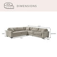 thumbnail image 3 of Member's Mark Harrison Fabric Sectional, 3 of 9