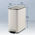 thumbnail image 3 of Tramontina Space-Saving 2-Pack 2-Gallon Step Cans, 3 of 11