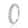 thumbnail image 3 of Lab Created Round Cut Diamond Band in 18K Gold, 3 of 8
