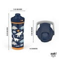 thumbnail image 9 of Zak Designs 14-oz. Stainless Steel Double Wall Beacon Straw Bottle for Kids, 2-Piece Set (Choose Color), 9 of 9
