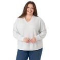 thumbnail image 5 of Seven7 Women's Waffle V-Neck Top, 5 of 11