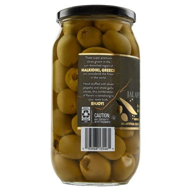 Member's Mark Jalapeno and Garlic Stuffed Olives, 20.5 oz Member's Mark Jalapeno and Garlic Stuffed Olives, 20.5 oz
