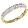 thumbnail image 3 of 0.23 CT. T.W. Baguette and Round Diamond Band in 14K Gold, 3 of 8
