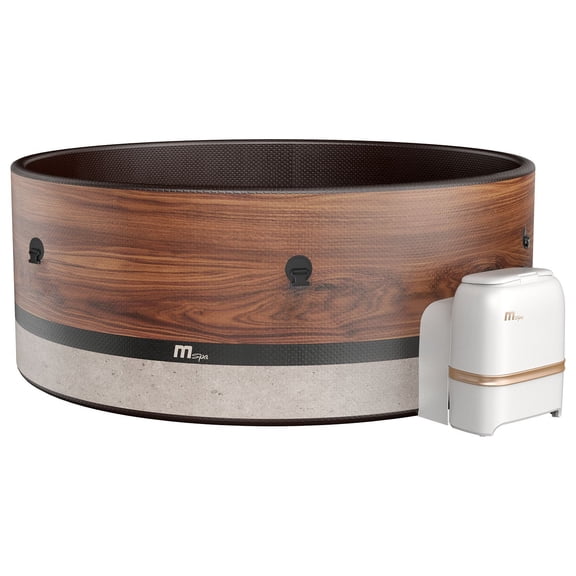 MSpa Duet 6-Person Round Portable Inflatable Hot Tub, 68"