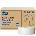 thumbnail image 1 of Tork Universal 2-Ply White Jumbo Bath Tissue, 12 rolls, 1,000 ft./roll, 1 of 7