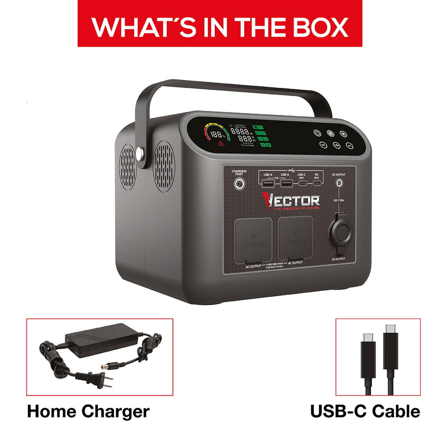 500 Watt Vector Lithium Portable Power Station - Samsclub.com