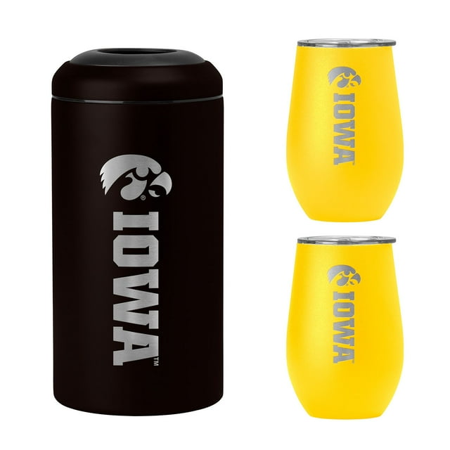 NCAA Stainless Steel Wine Chiller and Tumbler Set