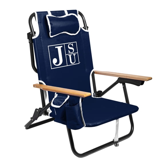 Logo Brands Jackson State Tigers Reclining Beach Chair