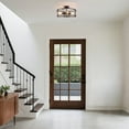 thumbnail image 7 of Cedar Hill 4 -Light 17-in Matte Bronze Semi Flush Mount Light with Light Bulb, 7 of 8