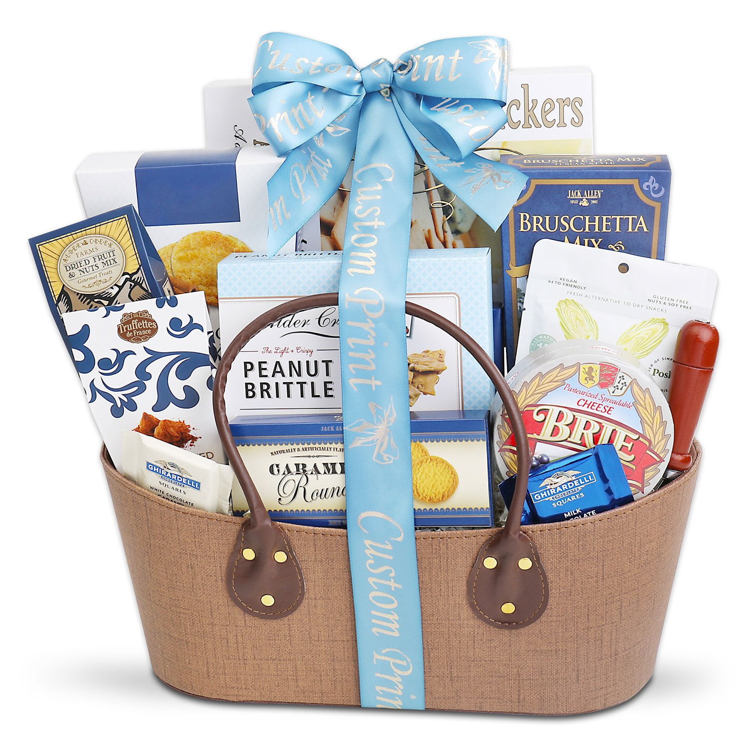 Alder Creek Gift Baskets Bon Appetite Gift Basket, Custom Print, Min ...