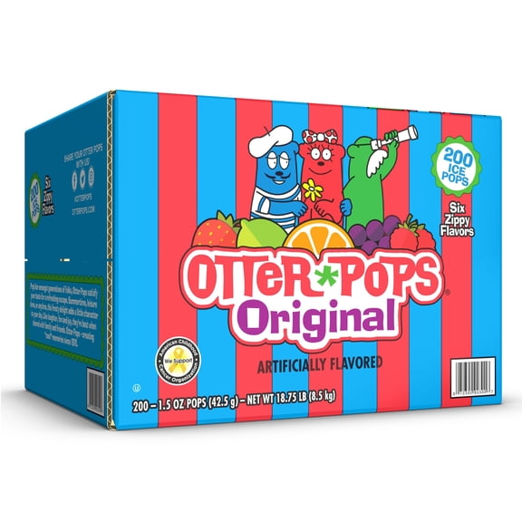 Otter Pops Plus Juice Bars, 1.5 oz., 200 pk.