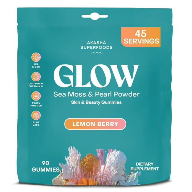 Akasha Superfoods Sea Moss Glow Gummies, 90ct.