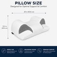 thumbnail image 5 of Imaginarium Ergonomic Memory Foam 2-in-1 Pillow with Cooling Cover, 5 of 8