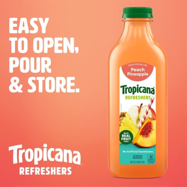 Tropicana Refreshers Peach Pineapple, 46 fl. oz., 2 pk. - Samsclub.com