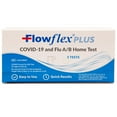 thumbnail image 1 of Flowflex Plus COVID-19, Flu A/B 3-in-1 Antigen Self Test, 5 Pk., 1 of 8