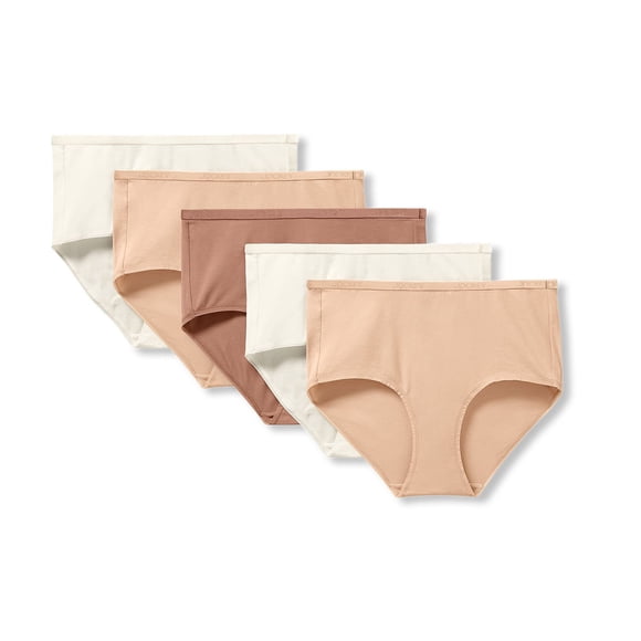 Jockey Women's 5-Pack Organic Cotton Stretch Modern Brief