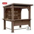 thumbnail image 2 of Keter 11' x 7' Signature Collection Resin Outdoor Bar Pine Gazebo, 2 of 16