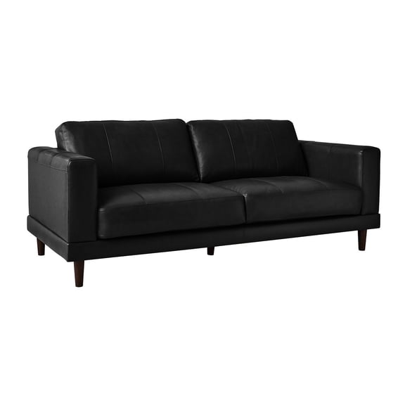 Society Den Hanson Leather Sofa, Assorted Colors