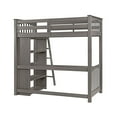 thumbnail image 13 of Maxson Twin Loft Bed With Desk And Bookshelf, Gray Finish, 13 of 13