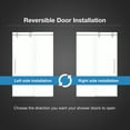 thumbnail image 4 of OVE Decors Reva 45-1/4 - 48"W x 74"H Frameless Sliding Shower Door with Clear Glass, 4 of 8